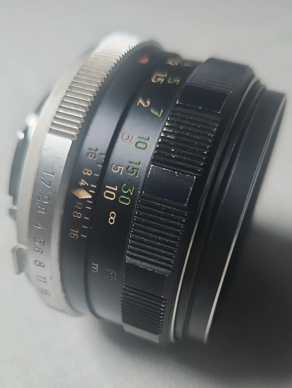 Vintage MInolta F=55mm Camera Lens - Black/Silver